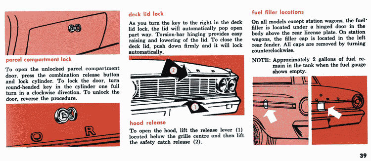 1964 Ford Fairlane Owners Manual Page 59